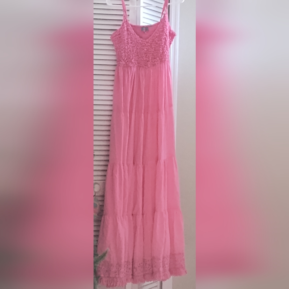 Pretty pink tall maxidress